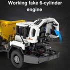 Конструктор радиоуправляемый «Строительный грузовик», 3067 деталей, масштаб 1:17 - фото 7645311