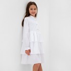 Платье для девочки MINAKU цвет белый,  рост 104 см - фото 11189474