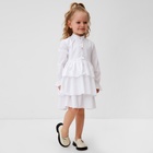 Платье для девочки MINAKU цвет белый,  рост 116 см - фото 11189486