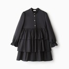 Платье для девочки MINAKU цвет чёрный, рост 104 см - фото 109090413