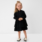 Платье для девочки MINAKU цвет чёрный, рост 110 см - фото 11189564
