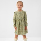 Платье для девочки MINAKU: Cotton collection цвет фисташковый, р-р 92 - фото 320267464