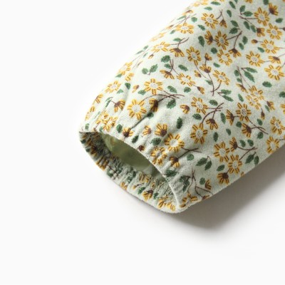 Платье для девочки MINAKU: Cotton collection, цвет фисташковый, рост 86-92 см