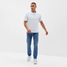 Футболка поло мужская MINAKU, размер 44. белая - Фото 2