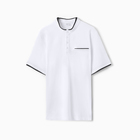 Футболка поло мужская MINAKU, размер 44. белая - Фото 5