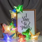 Декоративная подсветка "Бабочки" 10хLED 4000К 5м цветные 500х15х10см - фото 22941625