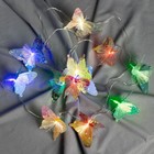 Декоративная подсветка "Бабочки" 10хLED 4000К 5м цветные 500х15х10см - фото 22941627