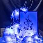 Декоративная подсветка "Антуриум" 20хLED 4000К 5м синий 500х9х10см RISALUX - Фото 4
