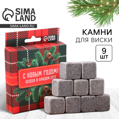 Камни для виски «Успеха в каждом деле», набор 9 шт.