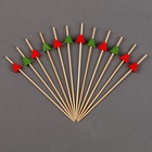 Шпажки для канапе новогодние «Ёлочки», в наборе 12 шт. - Фото 3