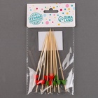 Шпажки для канапе новогодние «Ёлочки», в наборе 12 шт. - Фото 4