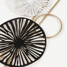 Панно интерьерное металл "Круги. Абстракция" 49,5х20,5 см - фото 24481096