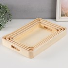 Основа для росписи дерево "Закругленные углы" набор 4 шт 3,5х17х29 5х20х32 5х23х35 5х26х38 - фото 22933636