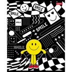 Тетрадь А5, 48 листов клетка "Happy smile", обложка мелованный картон, матовая ламинация, блок 65г/м2, 5В МИКС 10071994 - фото 14648118