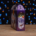 Коробка подарочная "Зимние просторы",фиолетовый, 26 х 7 х 23 см - Фото 4
