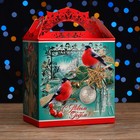 Коробка подарочная "Снегири", 18,2 х 11,5 х 26 см - Фото 2