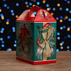 Коробка подарочная "Снегири", 18,2 х 11,5 х 26 см - Фото 3