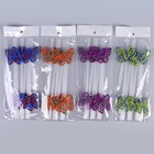 Трубочки для коктейля «Бабочки», в наборе 6 шт., цвета МИКС - фото 22941732