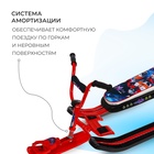 Снегокат «Ника-джамп» с галактическим роботом, красный, СНД1/ГР Nika Kids - Фото 4