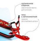 Снегокат «Ника-джамп» с граффити, красный, СНД1/GR Nika Kids - Фото 3
