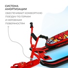 Снегокат «Ника-джамп» с граффити, красный, СНД1/GR Nika Kids - Фото 4
