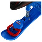 Снегокат Snowpatrol с гонщиком, со спинкой, синий, СНД2/Г Nika Kids - Фото 3