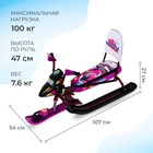 Снегокат Snowpatrol Slalom, со спинкой, фиолетовый, бордовый, СНД2/SL Nika Kids - Фото 2