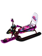 Снегокат Snowpatrol Slalom, со спинкой, фиолетовый, бордовый, СНД2/SL Nika Kids - Фото 6