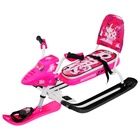 Снегокат Snowpatrol, со спинкой, розовый, СНД2/SP2 Nika Kids - Фото 6