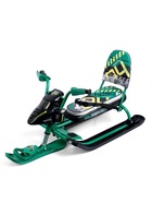Снегокат Snowpatrol, со спинкой, зелёный, СНД2/SP3 Nika Kids - Фото 6