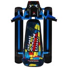 Снегокат Snowpatrol, со спинкой, чёрный, синий, СНД2/SP4 Nika Kids - Фото 5