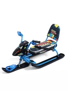 Снегокат Snowpatrol, со спинкой, чёрный, синий, СНД2/SP4 Nika Kids - Фото 6