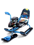 Снегокат Snowpatrol, со спинкой, чёрный, синий, СНД2/SP4 Nika Kids - Фото 7