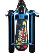 Снегокат Snowpatrol, со спинкой, чёрный, синий, СНД2/SP4 Nika Kids - Фото 9