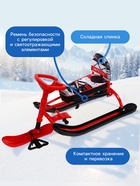 Снегокат «Twiny1+» экстрим, со спинкой, красный, TW1+/Э Nika Kids - Фото 4
