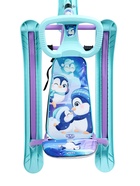 Снегокат «Twiny1+» с пингвинятами, со спинкой, голубой, фиолетовый, TW1+/П Nika Kids 9903003