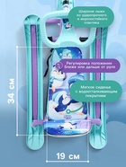 Снегокат «Twiny1+» с пингвинятами, со спинкой, голубой, фиолетовый, TW1+/П Nika Kids - Фото 3