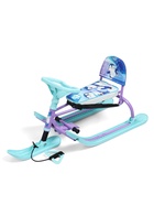 Снегокат «Twiny1+» с пингвинятами, со спинкой, голубой, фиолетовый, TW1+/П Nika Kids 9903003