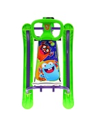 Снегокат «Twiny1+» с монстриками, со спинкой, зелёный, фиолетовый, TW1+/МН Nika Kids 9903004