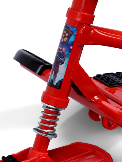 Снегокат «Тимка Спорт 2+» с галактическим роботом, красный, ТС2+/ГР Nika Kids