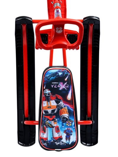Снегокат «Тимка Спорт 2+» с галактическим роботом, красный, ТС2+/ГР Nika Kids