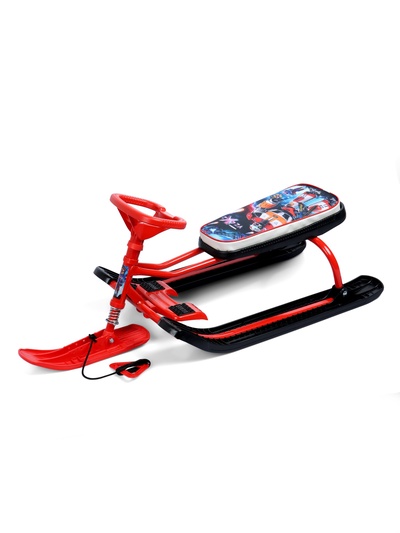 Снегокат «Тимка Спорт 2+» с галактическим роботом, красный, ТС2+/ГР Nika Kids