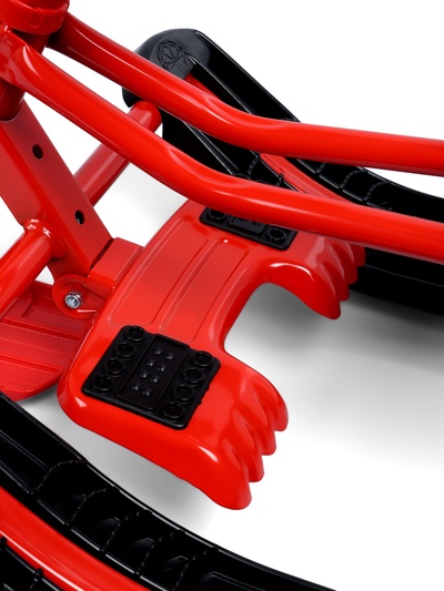 Снегокат «Тимка Спорт 2+» с галактическим роботом, красный, ТС2+/ГР Nika Kids