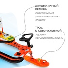 Снегокат «Тимка спорт 4-1» Ми-ми-мишки, со спинкой, оранжевый, ТС4-1/ММ2 Nika Kids - Фото 3