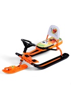 Снегокат «Тимка спорт 4-1» Ми-ми-мишки, со спинкой, оранжевый, ТС4-1/ММ2 Nika Kids - Фото 6