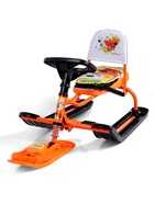 Снегокат «Тимка спорт 4-1» Ми-ми-мишки, со спинкой, оранжевый, ТС4-1/ММ2 Nika Kids - Фото 7