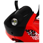 Снегокат Snowpatrol 2, со спинкой, с фонариком, красный, чёрный, SND4P/1 Nika Kids - Фото 3