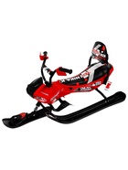 Снегокат Snowpatrol 2, со спинкой, с фонариком, красный, чёрный, SND4P/1 Nika Kids - Фото 6