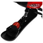Снегокат Snowpatrol 2, со спинкой, с фонариком, красный, чёрный, SND4P/1 Nika Kids - Фото 7