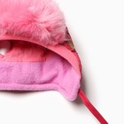 Шапка "Лиана" для девочки, цвет тёмно-розовый/розовый, размер 46 - фото 27194576